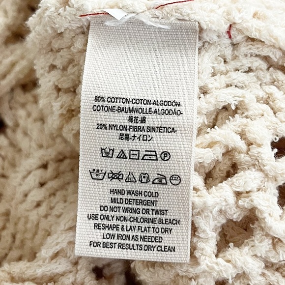 Free People Higher Love Crochet Knit Fringe Boho Sweater Size Medium Hippie - Picture 13 of 14